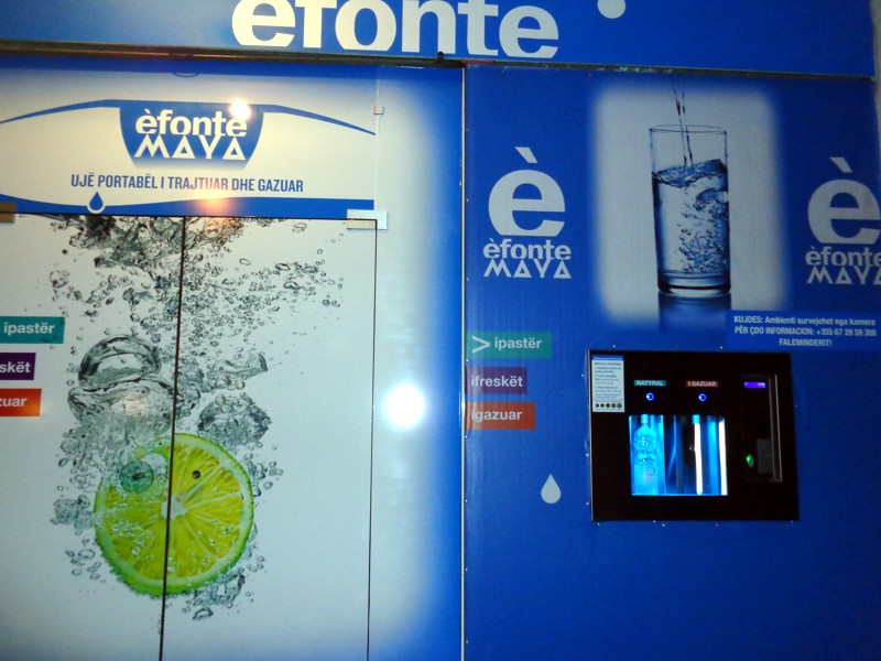 Distributori d’acqua a Tirana altra bella novità